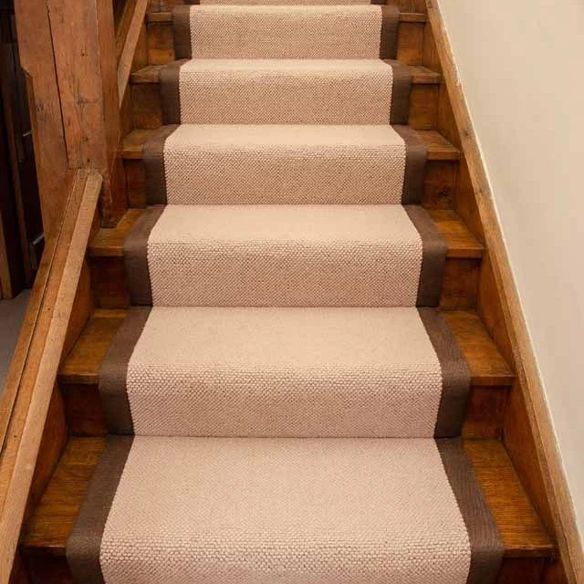 Cable Brown Stair Carpet
