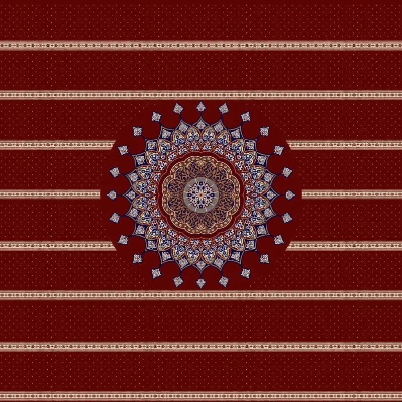 Red Border Masjid Carpet